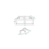 Tarc de joaca copii, Lionelo, Willow XL,180 x 200 cm, Pliere compacta, Include geanta de transport, Din plasa, Cu doua intrari laterale si fermoar, Cu ventuze pentru stabilitate, Conform cu EN 12227:2010, Bej