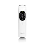 Termometru, Lionelo, FeverScan, Cu infrarosu, Fara contact, Rezultat ultrarapid, Potrivit si pentru alimente, Cu 4 moduri de functionare, Cu indicator LED si alarma sonora, Cu husa de depozitare