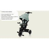 Tricicleta copii, Lionelo, Berry, 2 in 1, Multifunctionala, Suport picioare, Control al directiei, Scaun reversibil, Rotire 360 grade, Functie de roata libera, Utilizare pana la 5 ani, Constructie din otel, Conform cu standardul EN71, Verde