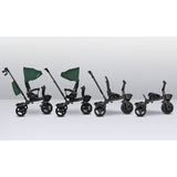 Tricicleta copii, Lionelo Kori, ultra-pliabila si multifunctionala, cu scaun rotativ 360°, control parental, suport pentru picioare si accesorii premium, Verde