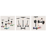 Trotineta pentru copii, Lionelo, Mey, Ultrapliabila, Cu lumini si cosulet, Maner ajustabil pe inaltime, 3 ani+, Pana la 50 Kg, Ultra usor, 2.8 kg, Conform cu standardul EN71-1/2/3, Certificata Intertek, Bej