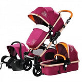 Carucior 3 in 1, L-Sun 600GT cu suspensii, roti cauciuc, reversibil , pliere compacta