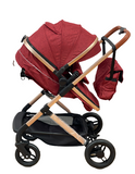 Carucior Teknum 3 in 1 , 0-36 luni, transformabil, reversibil, ultrapliabil, usor si practic cu roti cauciuc, culoare ROSU, BBD508PR
